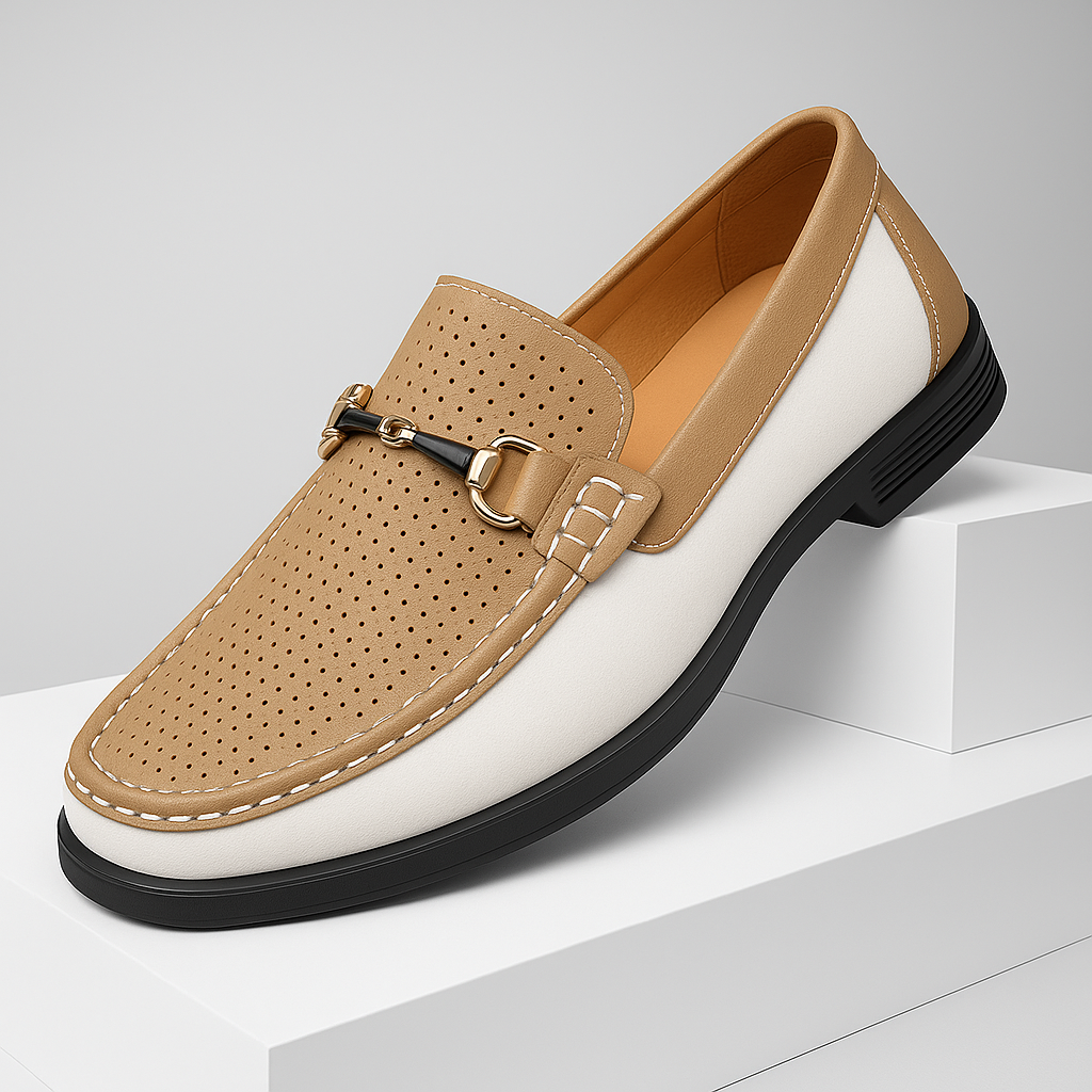 Men's Perforated Bit Loafers