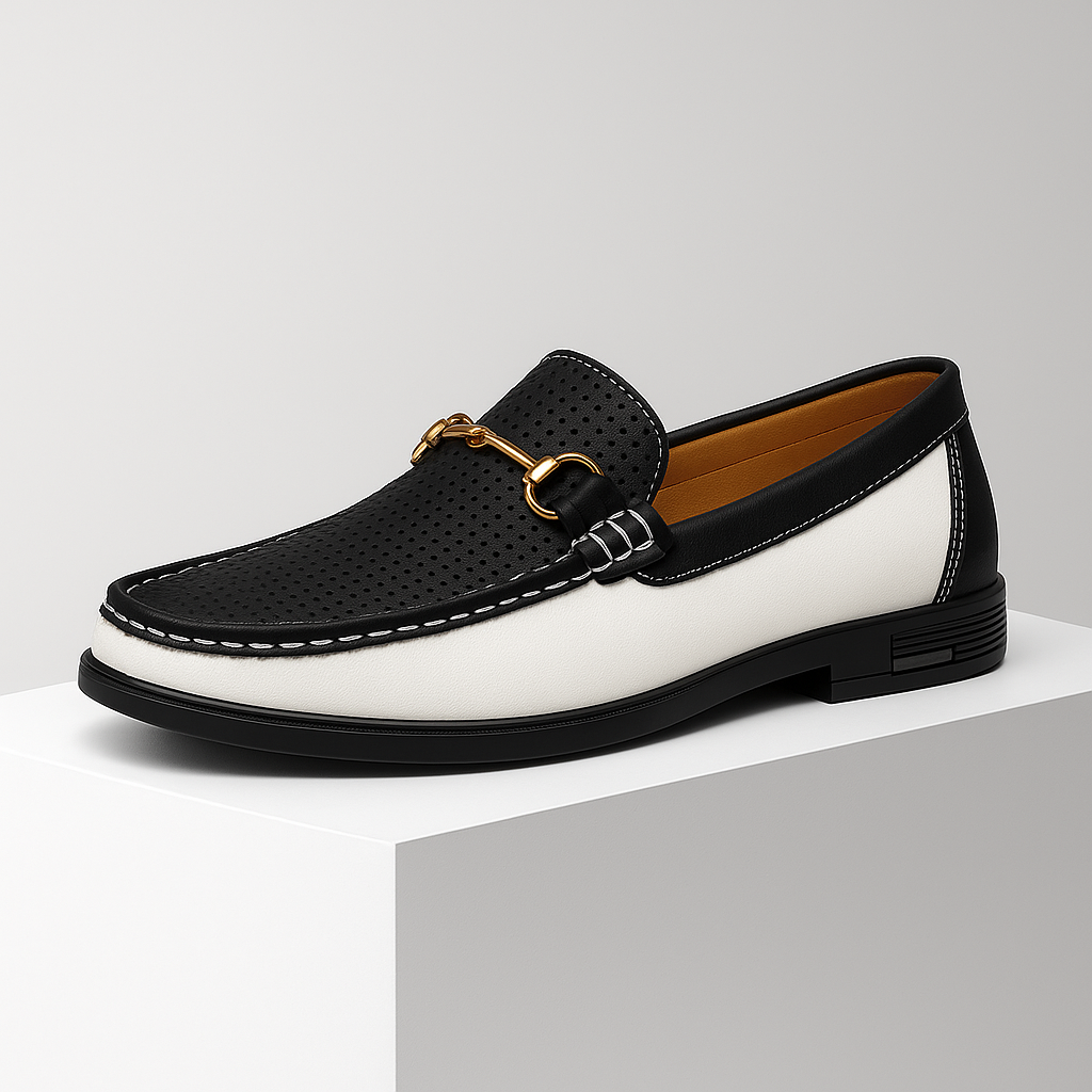 Men's Perforated Bit Loafers