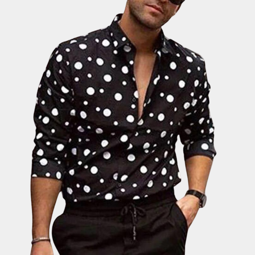 Men's Polka Dot Casual Shirt
