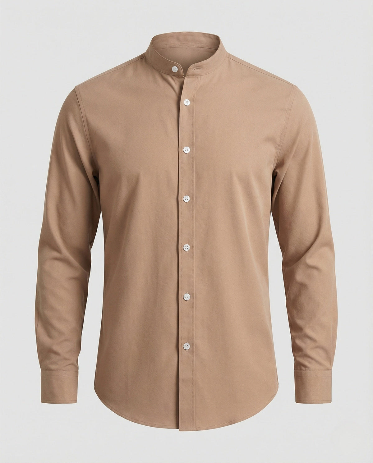 Men's Slim Fit Stand Collar Shirt