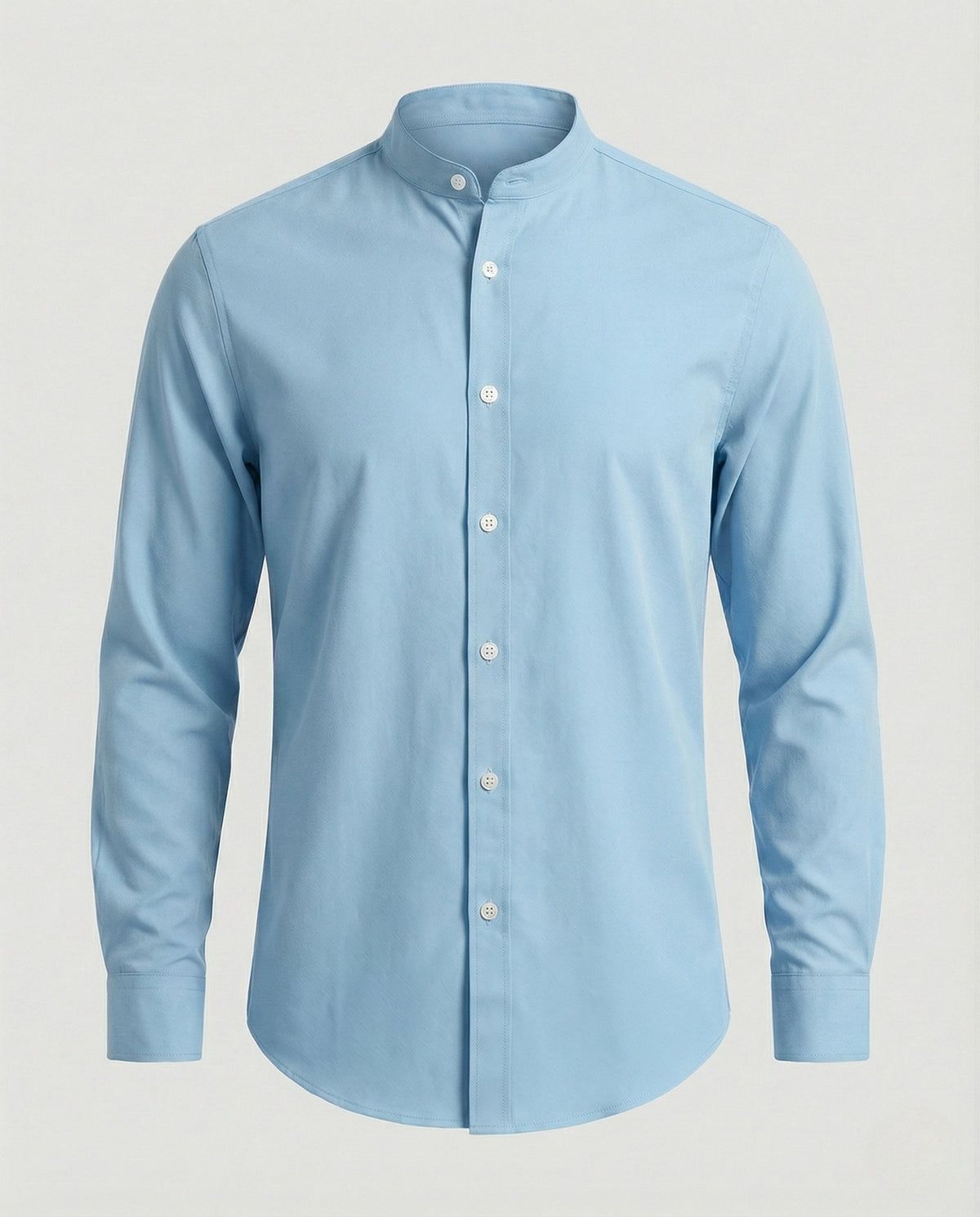 Men's Slim Fit Stand Collar Shirt
