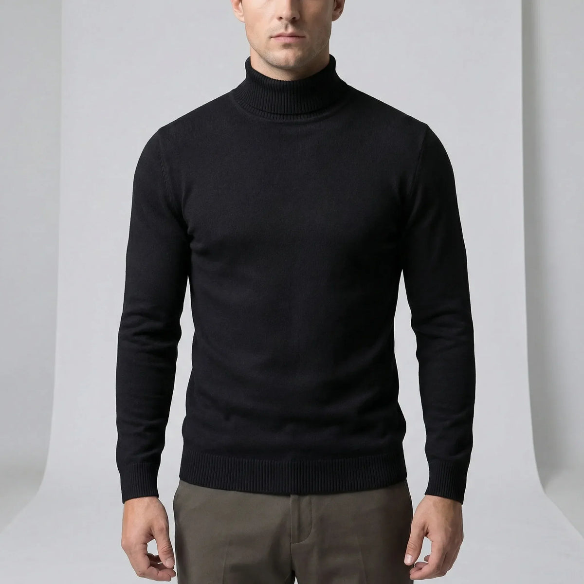 Men's Slim-Fit Turtleneck Jumper