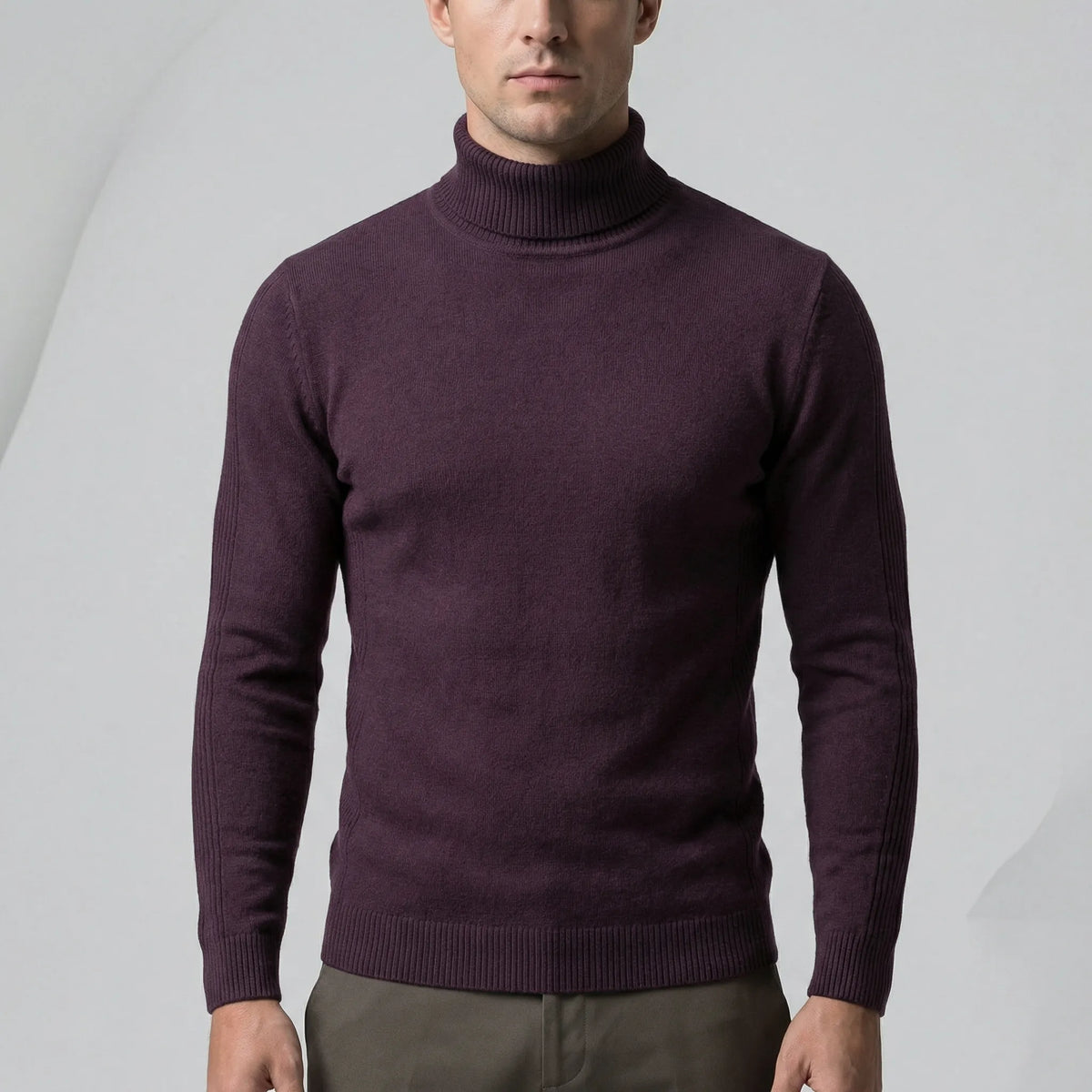 Men's Slim-Fit Turtleneck Jumper