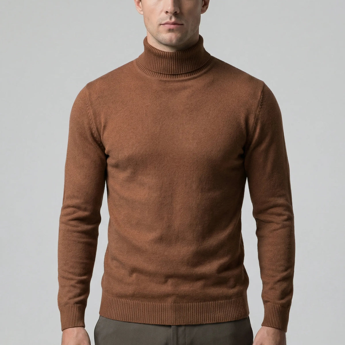 Men's Slim-Fit Turtleneck Jumper