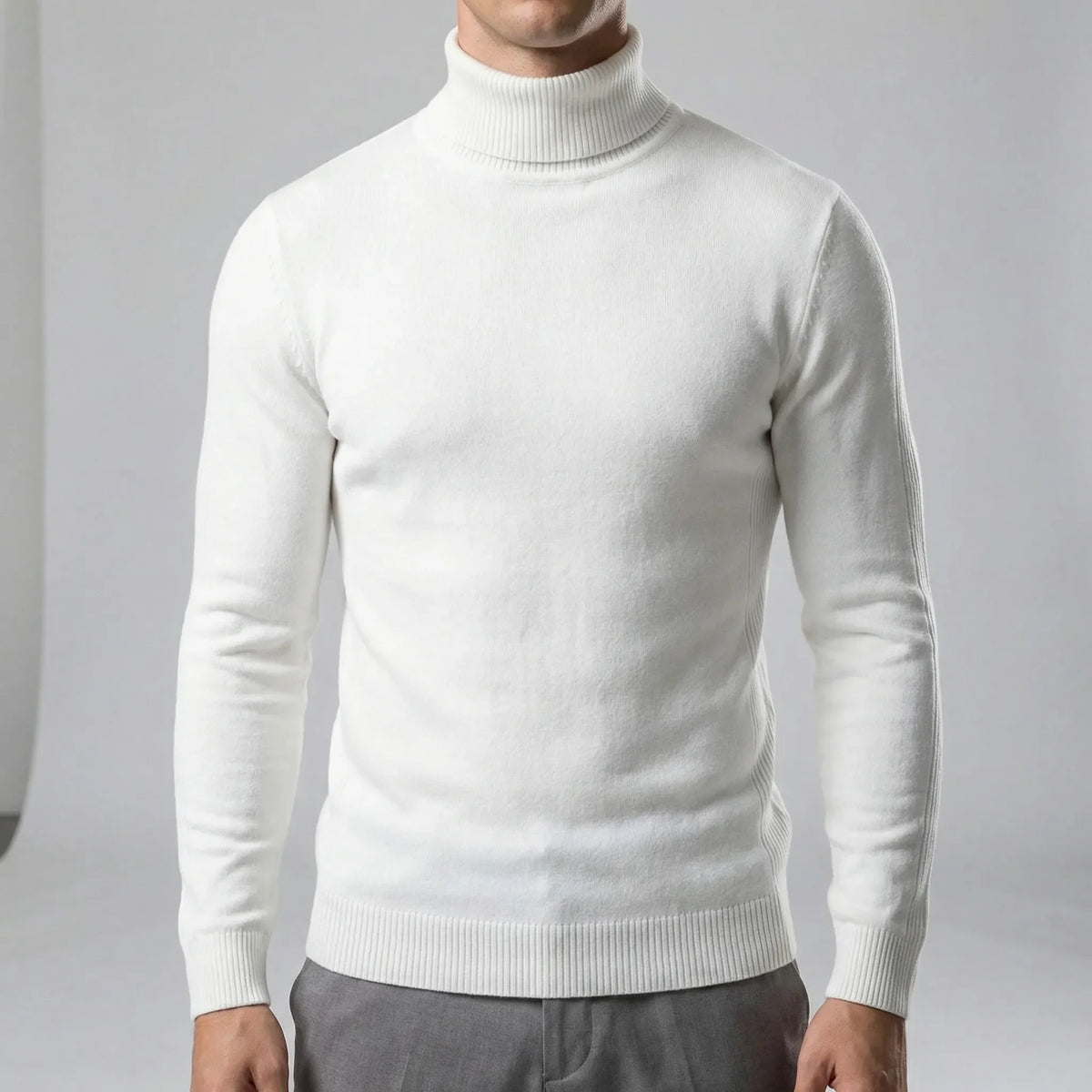 Men's Slim-Fit Turtleneck Jumper