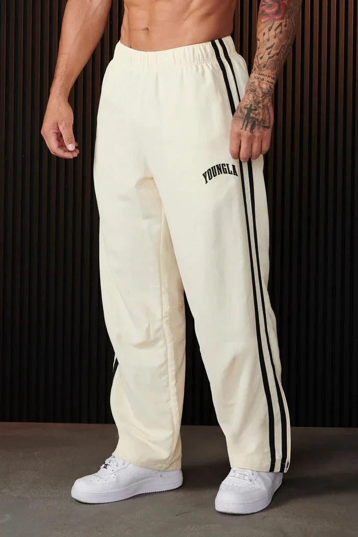 Men's Track Pants with Double Stripes | Breathable & Flexible