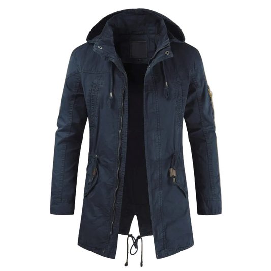 Men's Urban Utility Hooded Jacket in Durable Fabric
