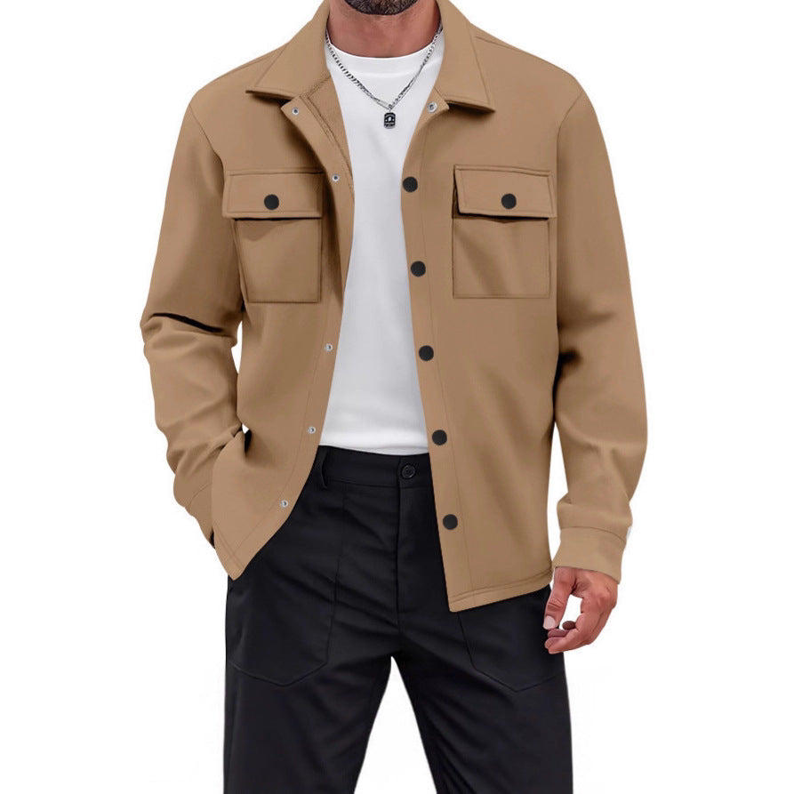 Men's Utility Jacket with Modern Pockets and Comfortable Fit