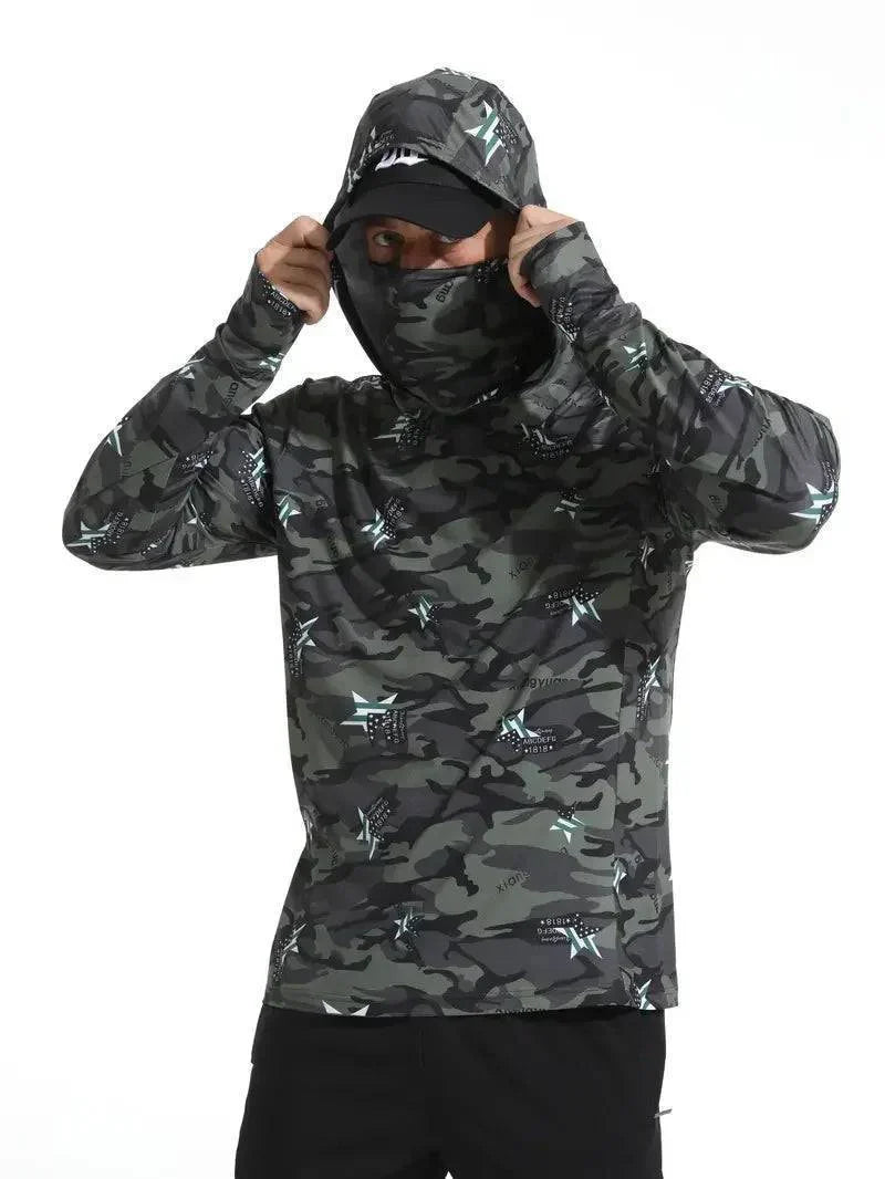 Men's UV Protection Quick-Dry Outdoor Performance Hoodie Shirt