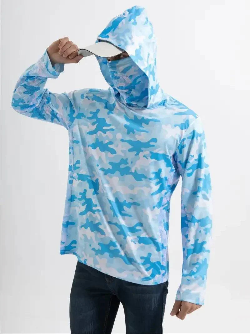 Men's UV Protection Quick-Dry Outdoor Performance Hoodie Shirt