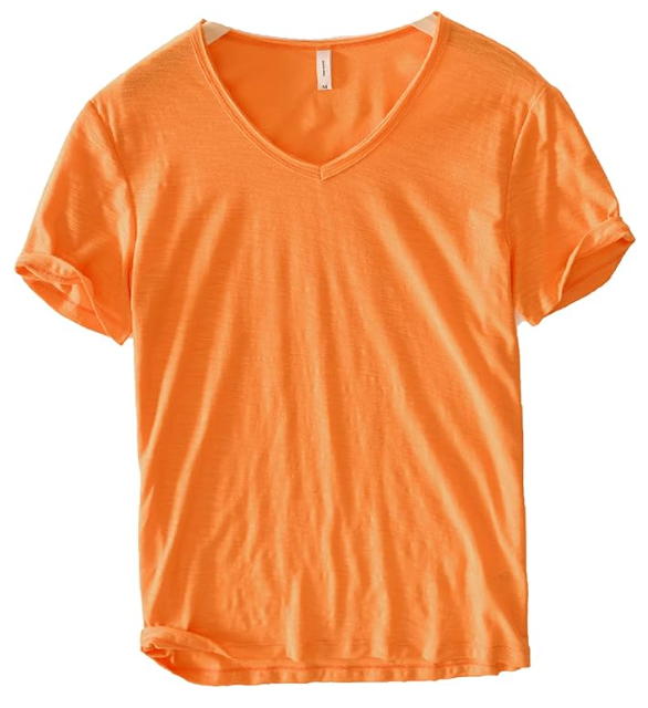 Men's V-Neck Linen Cotton Shirt