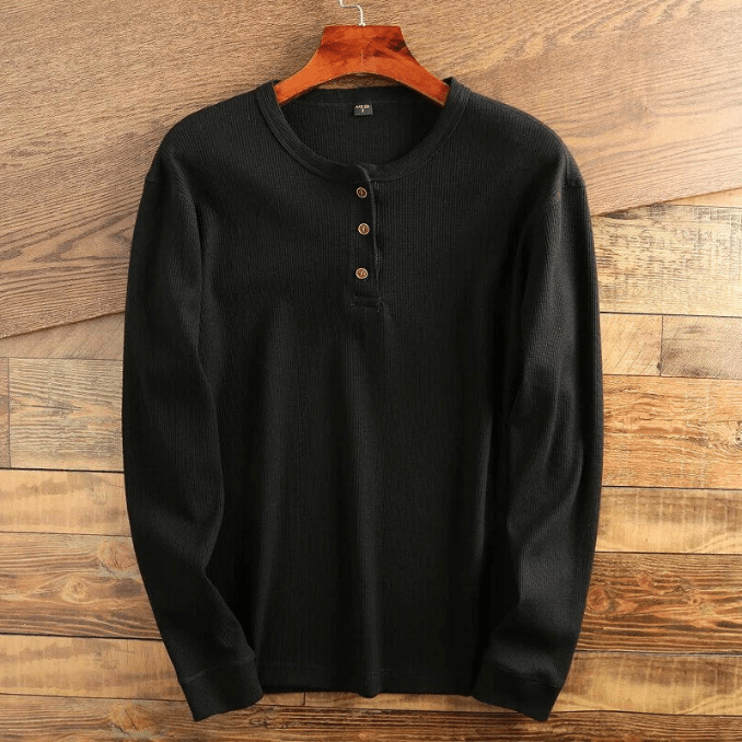 Men's Waffle-Knit Shirt - Fall Season