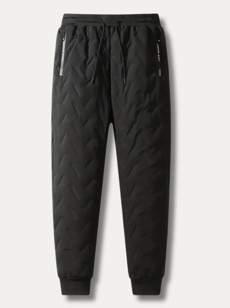 Men's Warm Fleece Sweatpants with Zipper
