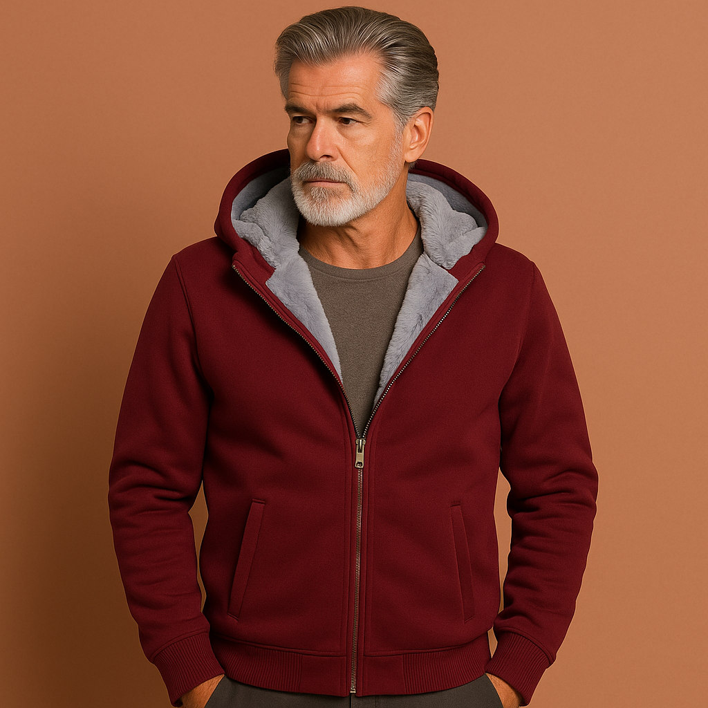 Men's Warm Winter Hooded Jacket with Soft Lining