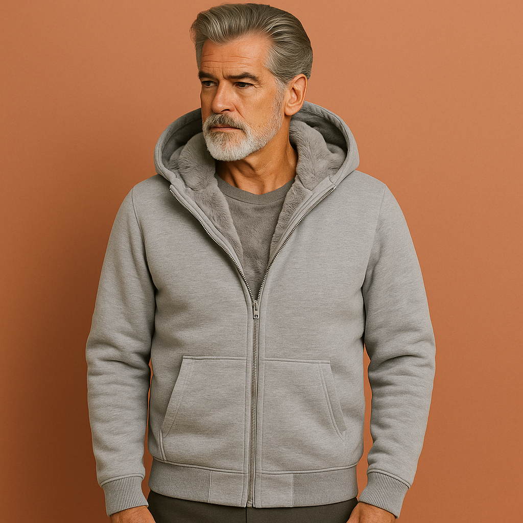 Men's Warm Winter Hooded Jacket with Soft Lining