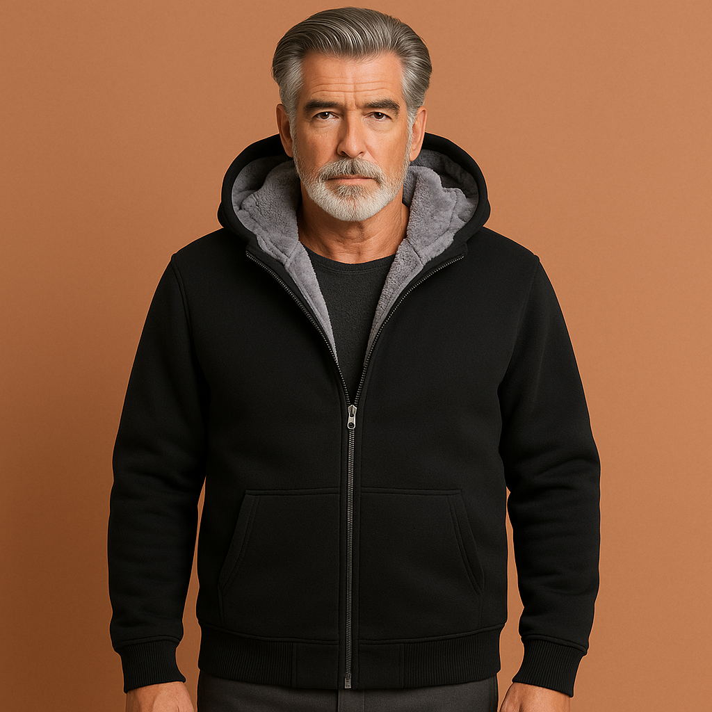 Men's Warm Winter Hooded Jacket with Soft Lining