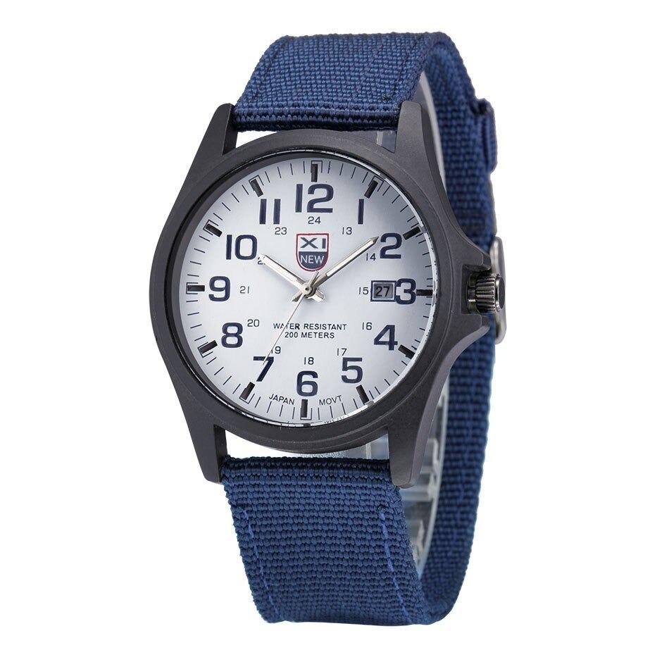 Men's Waterproof Tactical Military Watch with Stopwatch and Night Light