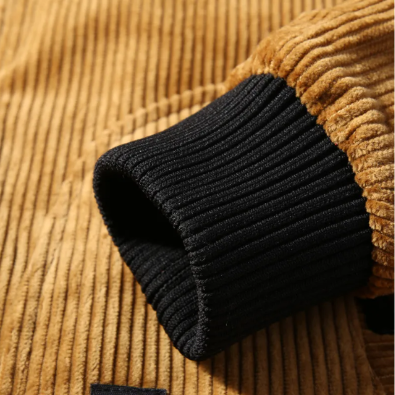Mens Corduroy Bomber Jacket - Warm Winter Style - Image 3