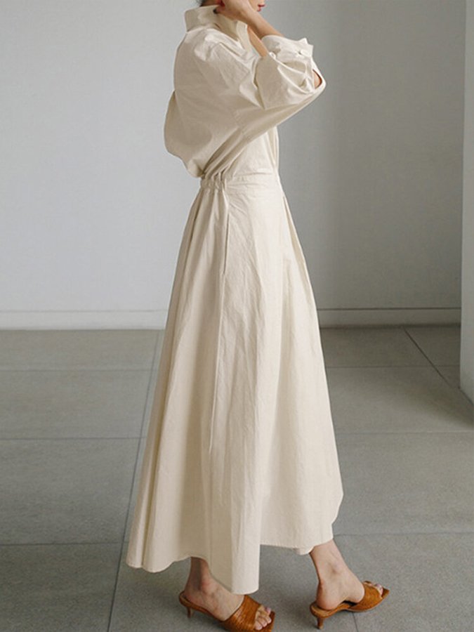 Image of Michaela | Women's V-Neck A-Line Maxi Dress
