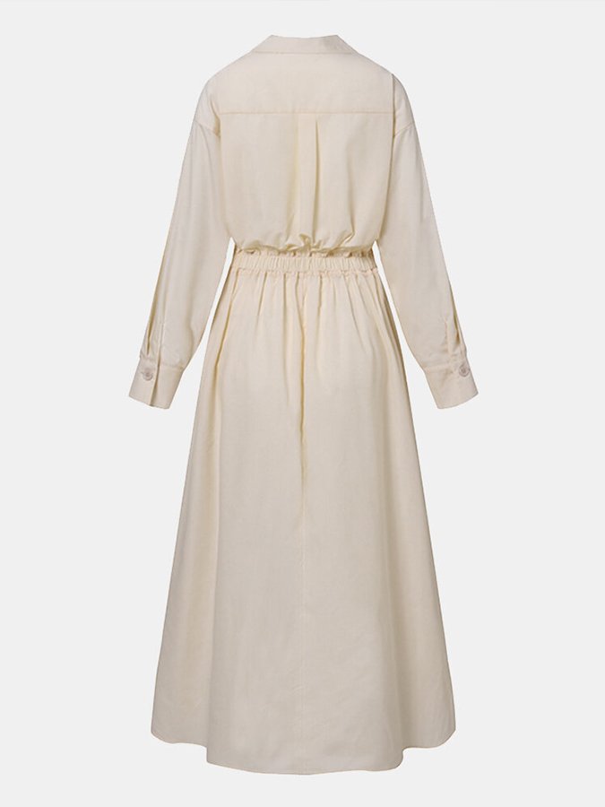 Image of Michaela | Women's V-Neck A-Line Maxi Dress