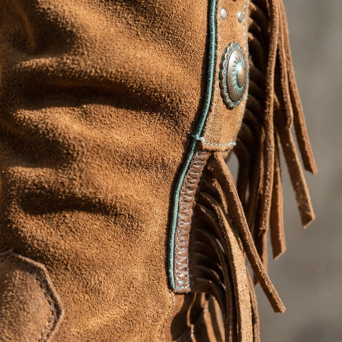 Mid-Calf Fringe Western Boots