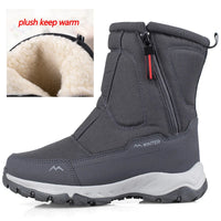 Mid-Calf Snow Boots - Warm Winter Boots