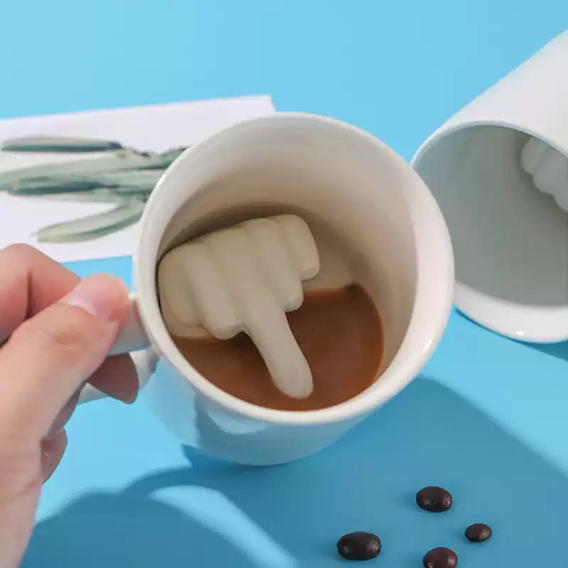 Middle Finger Ceramic Mug