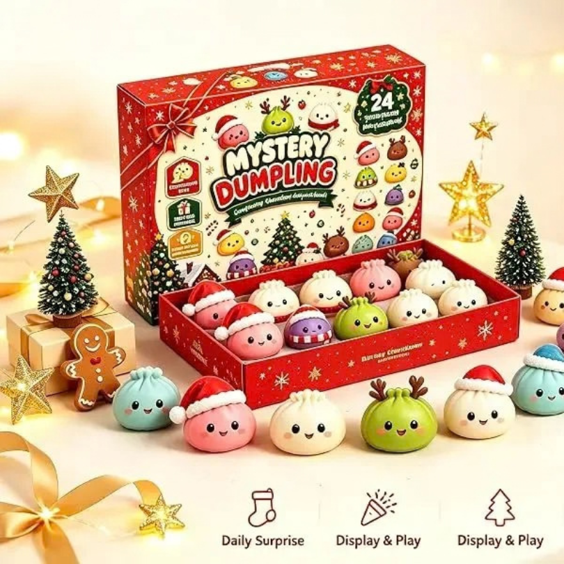 Mini Dumpling Squishy Surprise Christmas Advent Calendar