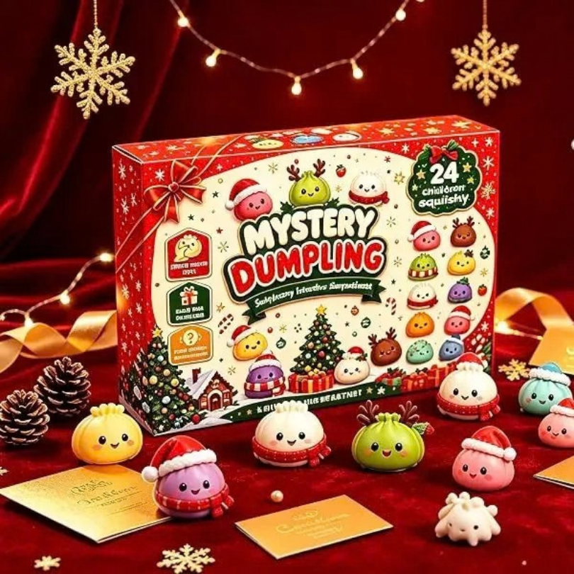 Mini Dumpling Squishy Surprise Christmas Advent Calendar