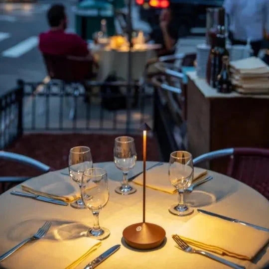 Minimalist LED Table Lamp - Waterproof & Dimmable Cordless Light
