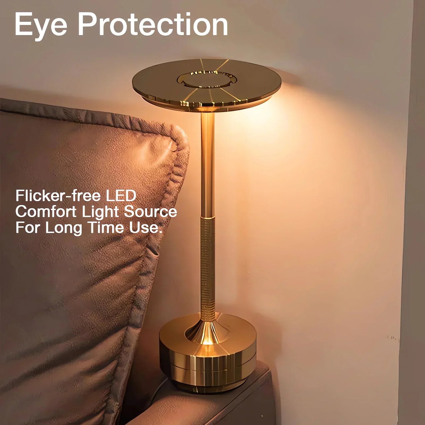 Modern Cordless Table Lamp with Touch Control & Nordic Design