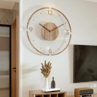 Modern Wooden Wall Clock – Minimalist and Elegant Design for the Living Room