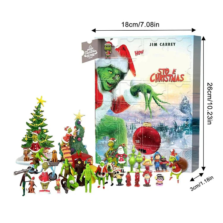 Monster Advent Calendar – Green Christmas Advent Calendar with Surprises