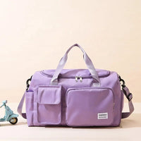 Multi-Pocket Travel Gym Duffle Bag with Shoe Compartment