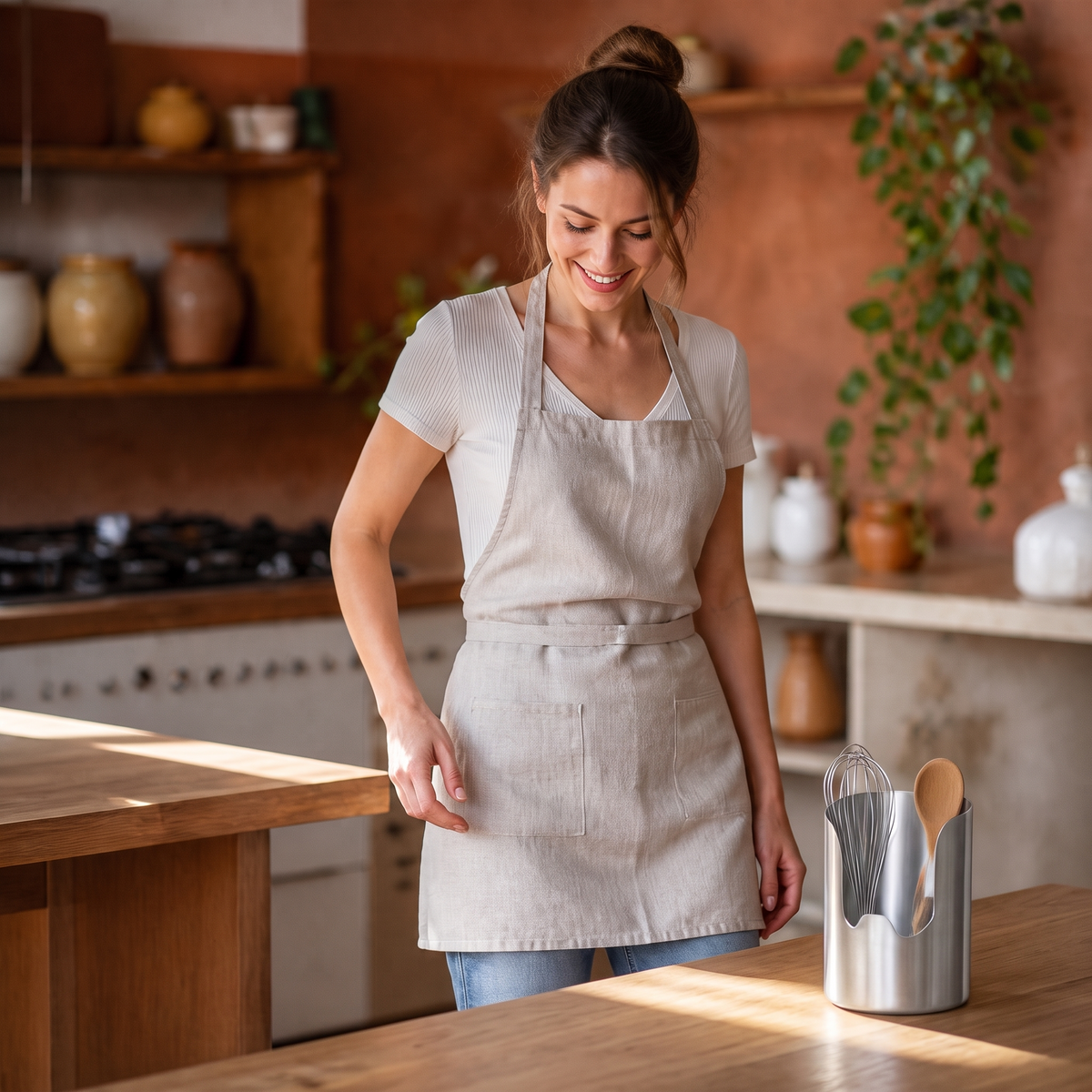Multi-Slot Steel Lid and Utensil Stand