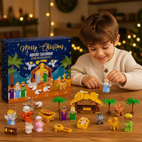 Nativity Scene Building Block Advent Calendar – 24 Days of Christmas Figures