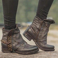 Non-Slip Side-Zip Ankle Boots
