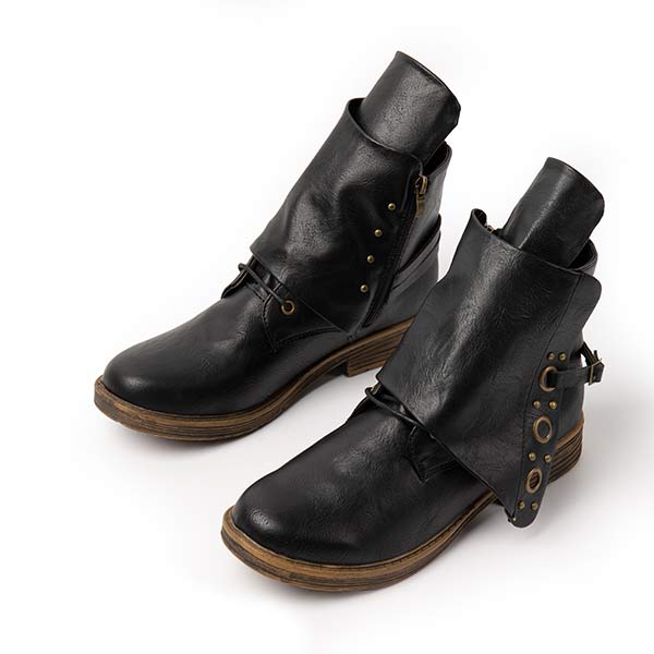Non-Slip Side-Zip Ankle Boots