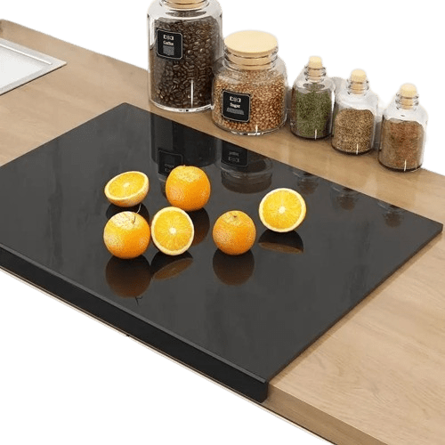 Non-Slip Transparent Black Acrylic Cutting Board