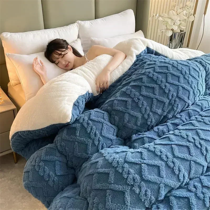 NylaWeave Lamb Cashmere Weighted Blanket Ultra Warm Winter