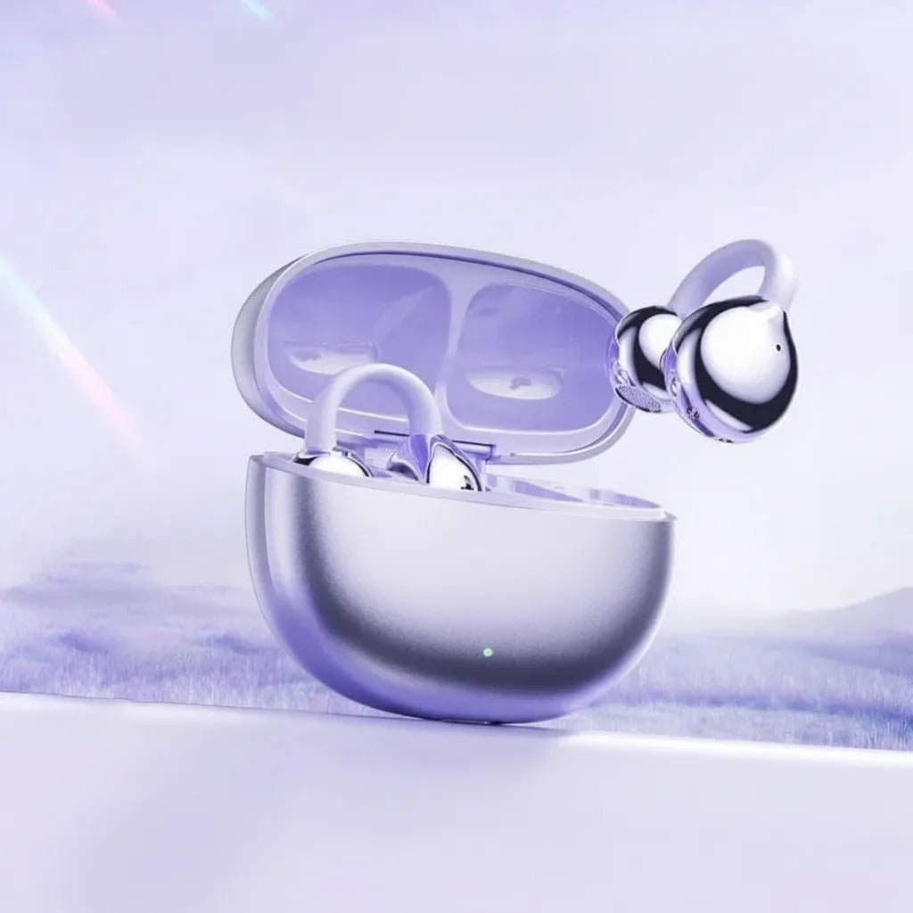 Open-Ear Bluetooth Earphones with AI Noise Cancellation
