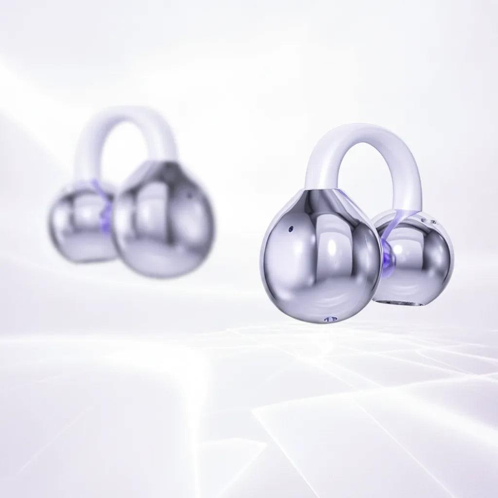 Open-Ear Bluetooth Earphones with AI Noise Cancellation