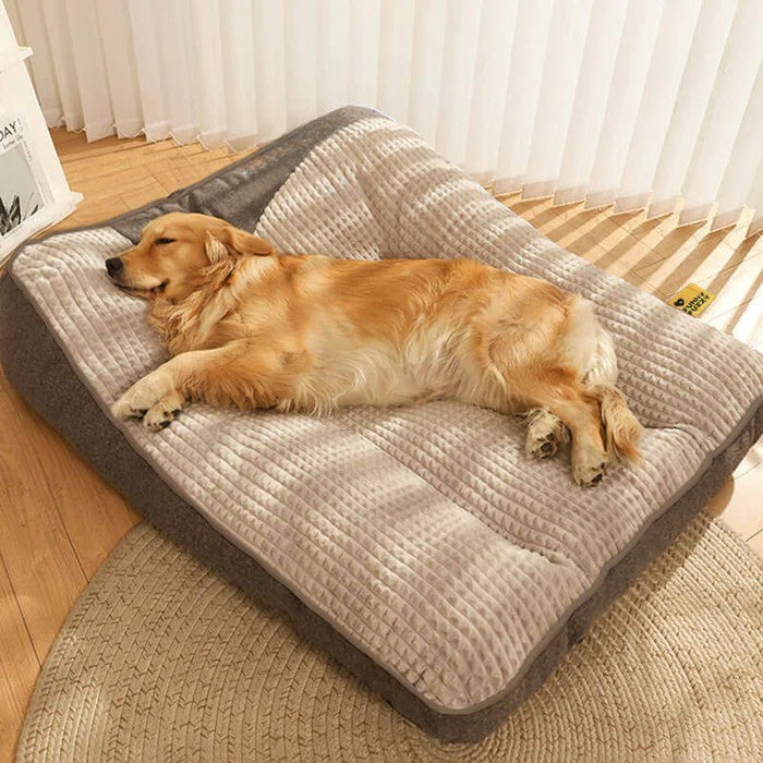 Orthopedic Dog Bed with Head Pillow