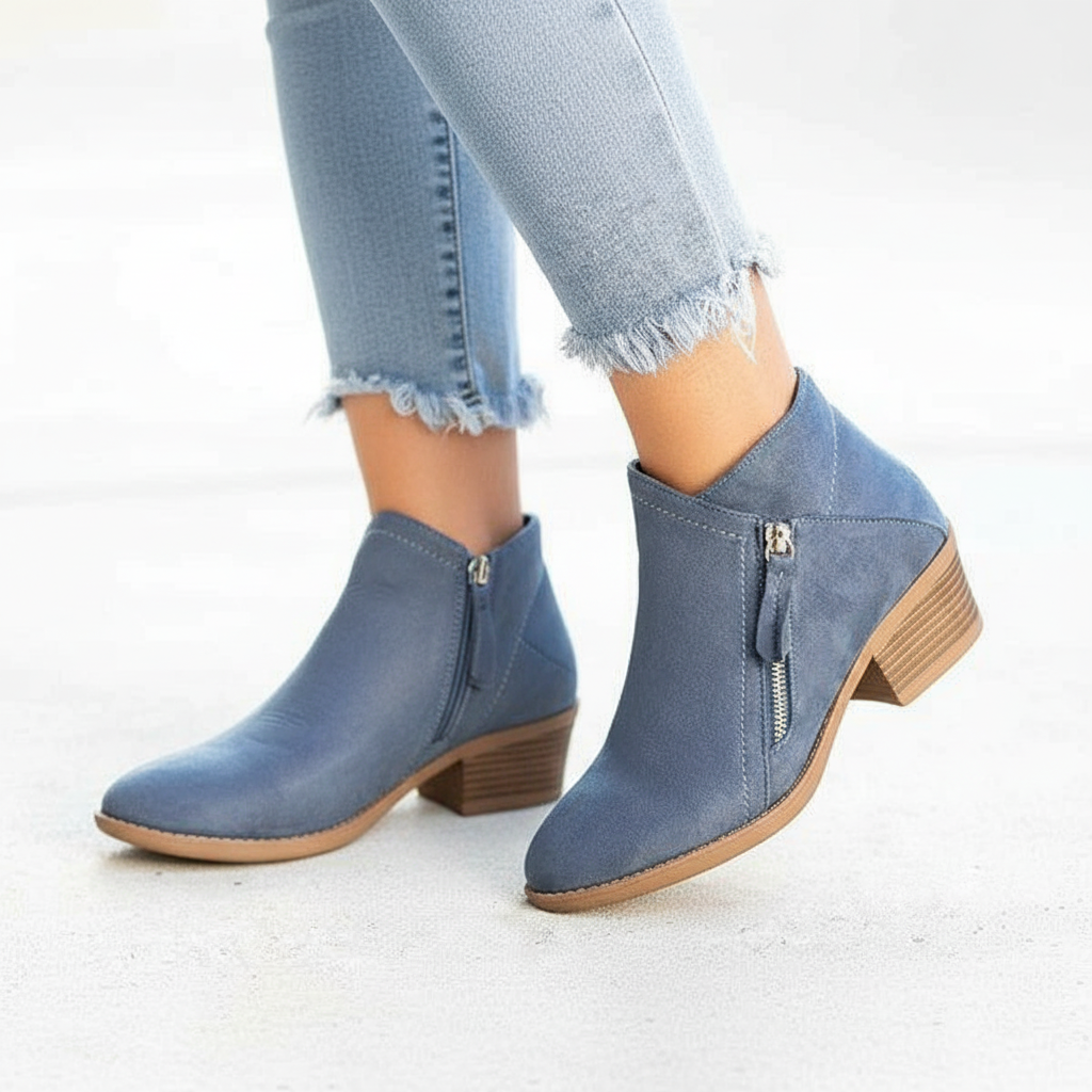 Orthopedic Leather Ankle Boots