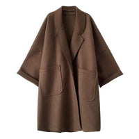 Oversized Wool-Blend Trench Coat
