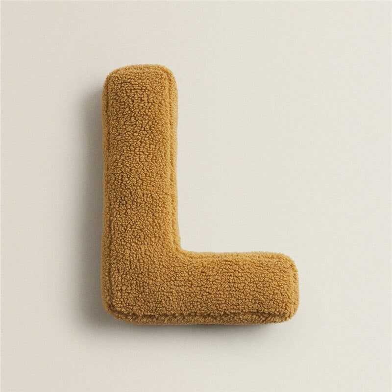 Plush Letter Pillow - Soft Letter Pillow for Bedroom and Children's Room