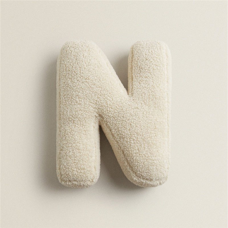 Plush Letter Pillow - Soft Letter Pillow for Bedroom and Children's Room