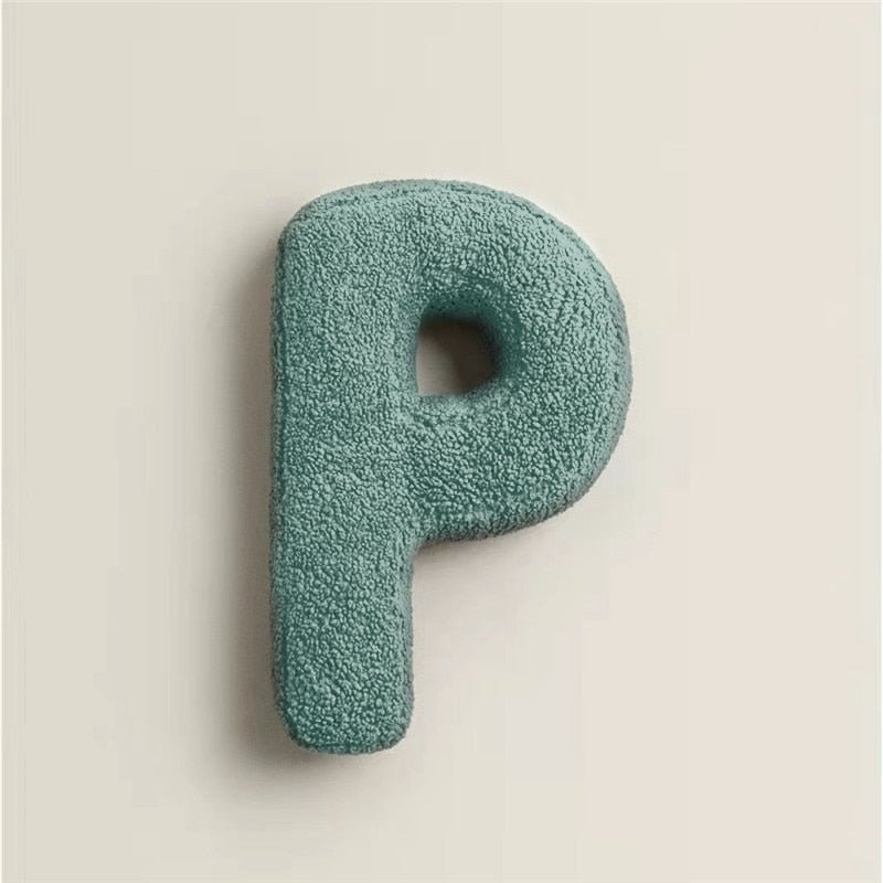 Plush Letter Pillow - Soft Letter Pillow for Bedroom and Children's Room