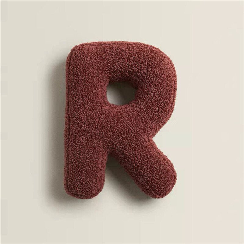 Plush Letter Pillow - Soft Letter Pillow for Bedroom and Children's Room