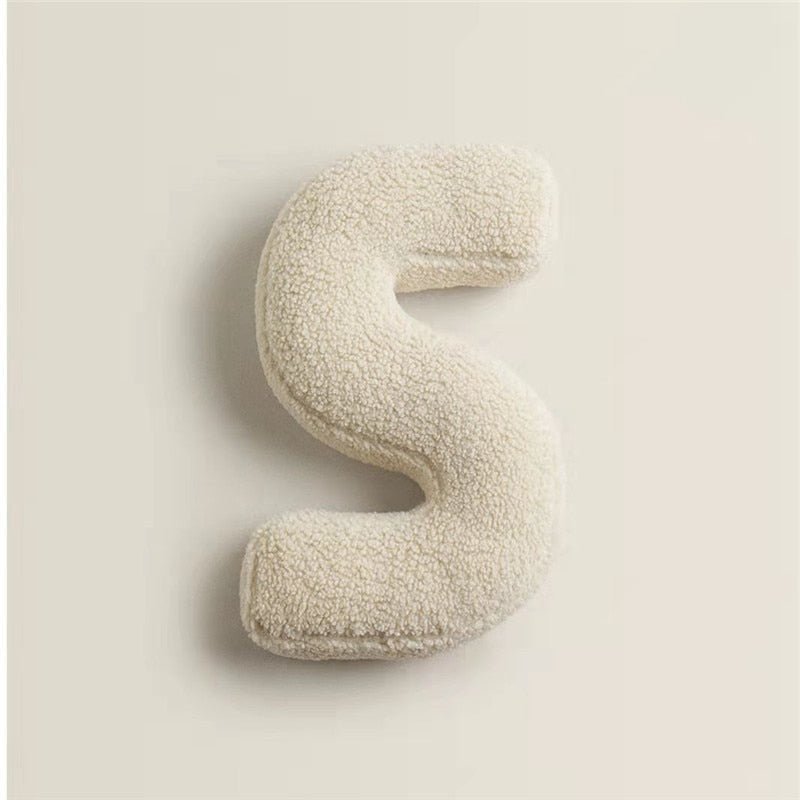 Plush Letter Pillow - Soft Letter Pillow for Bedroom and Children's Room